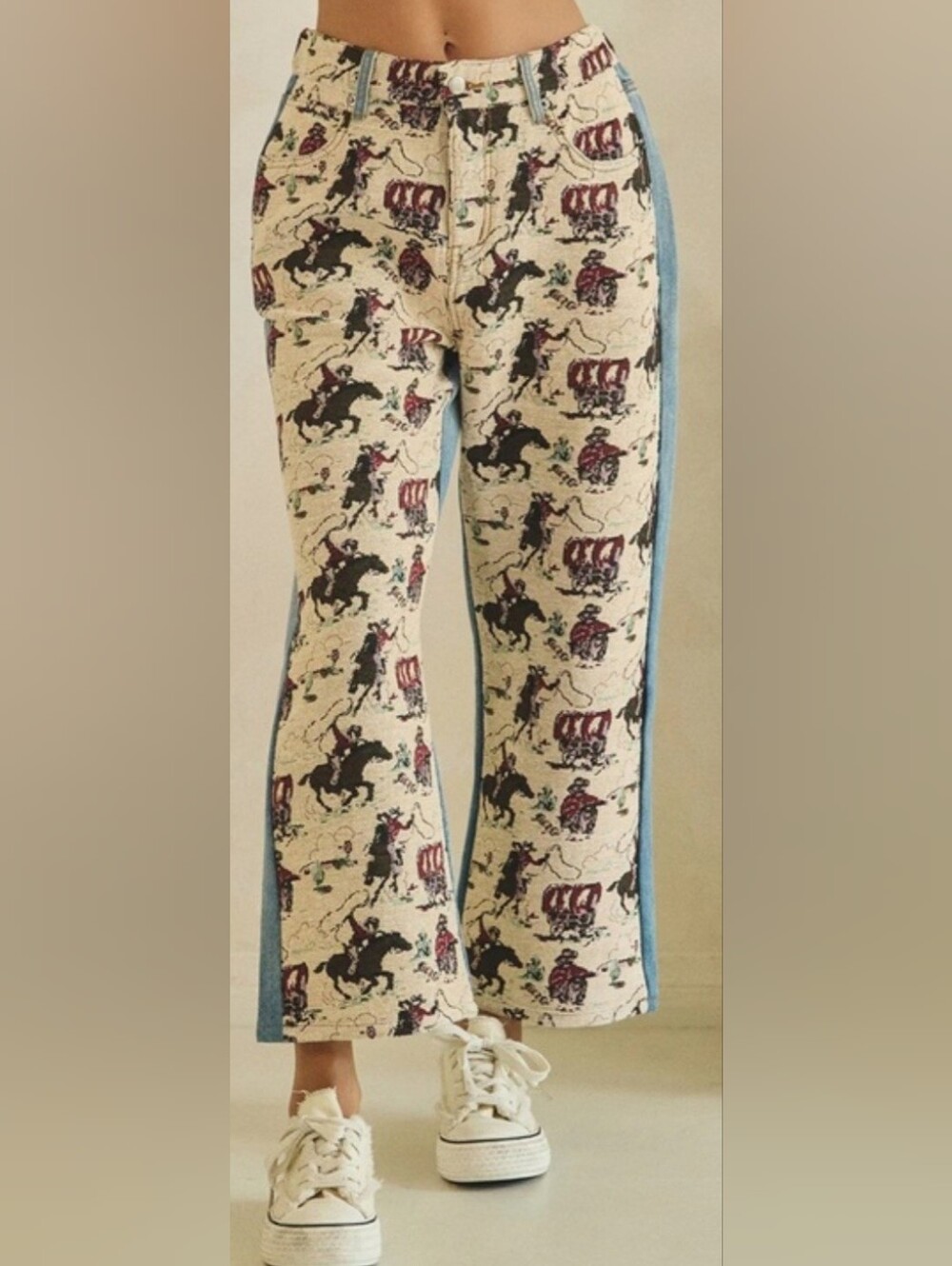 Oli and Hali Cowboy Tapestry Horse Pants 🐴 🤠